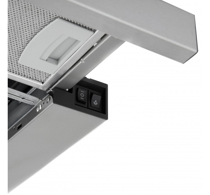 Вытяжка ARDESTO телескопическая, 60см, 450м3ч, метал, 2х1Вт LED, кнопочное, нерж