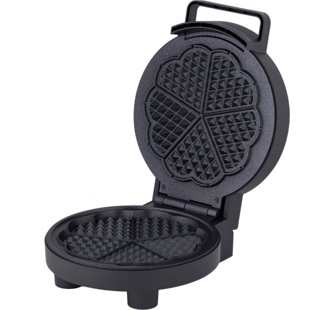 Міні-гриль Gorenje 1000Вт, алюміній, пластина д/вафель, корпус-метал, чорний