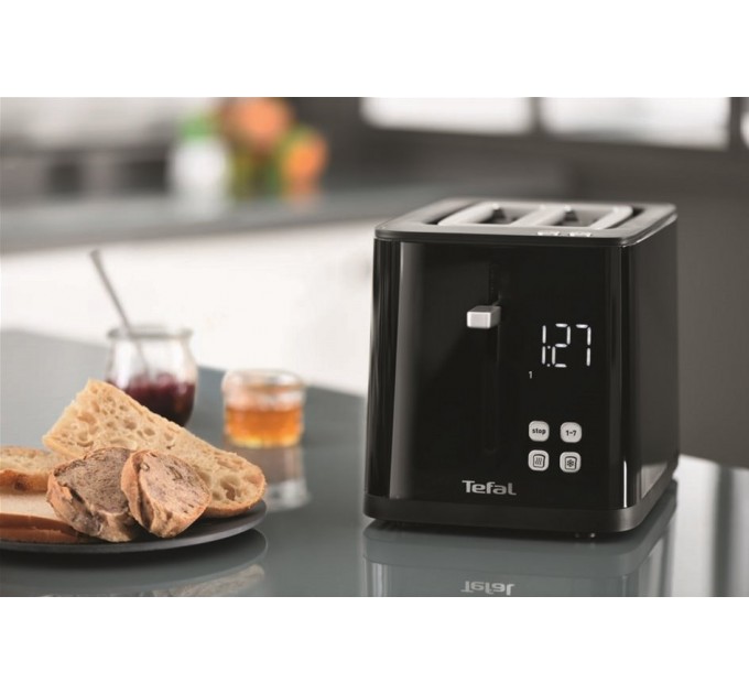 Тостер Tefal Digital 850Вт, LED дисплей, пластик, чорний