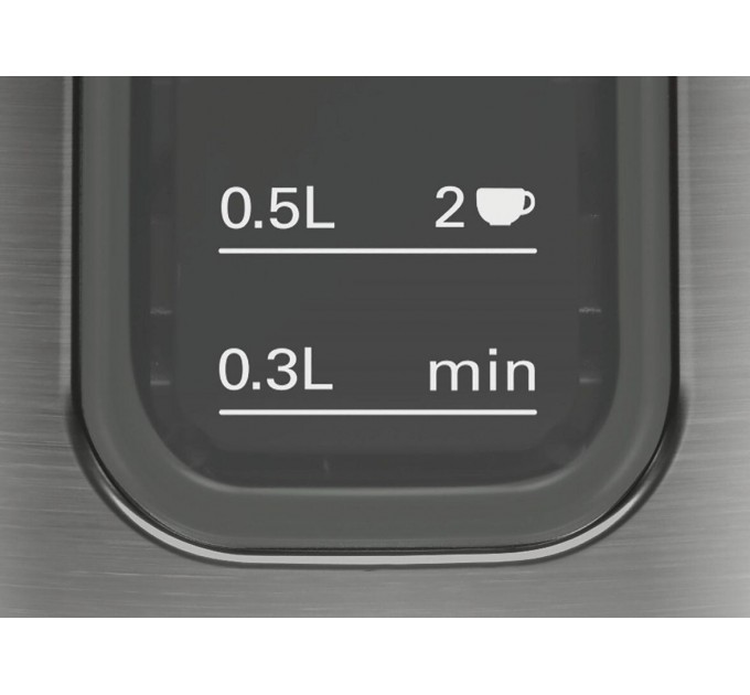 Электрочайник Bosch 1.7л, металл, серый