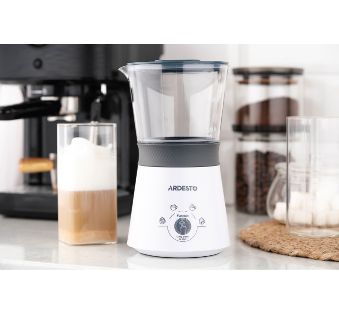 Спінювач-підігрівач ARDESTO 300Вт, ємність резервуару-330мл, білий