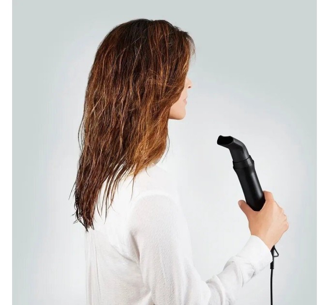 Фен-щетка Rowenta Express Style, 800Вт, режимов-3, иониз-я, хол. обдув, керамика, турмалин, черно-золотой