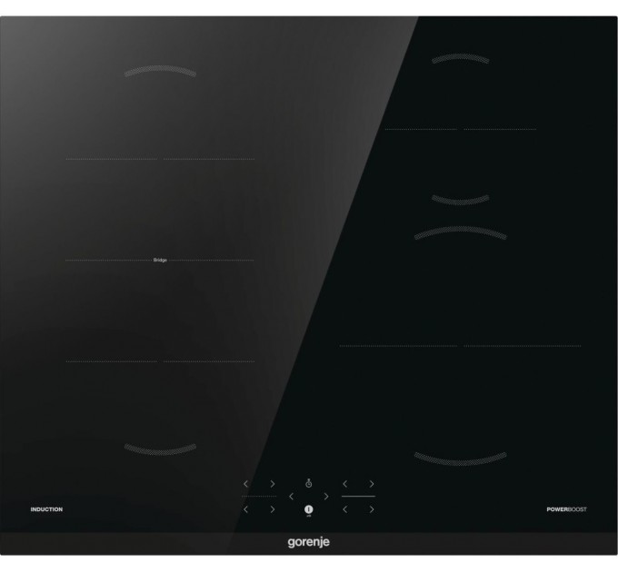 Варочная поверхность Gorenje Iиндукционная, 60см, Bridge, TouchControl, черный