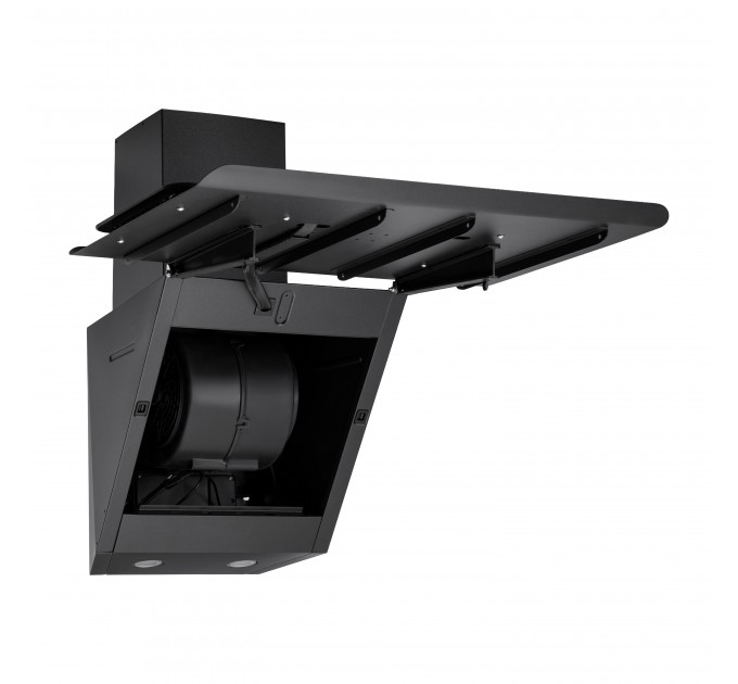 Витяжка ARDESTO похила, 60см, 900м3ч, скло, 2х1Вт LED, сенсор, чорний