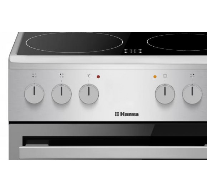 Плита Hansa электрическая стеклокерамическая, 50х60см, 62л, нержавеющая сталь