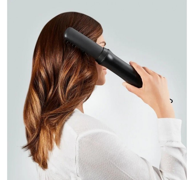 Фен-щетка Rowenta Express Style, 800Вт, режимов-3, иониз-я, хол. обдув, керамика, турмалин, черно-золотой