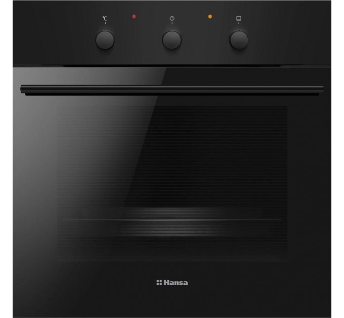 Духовка электр. Hansa, 60см, 62л, A, гриль , эмаль легкой очистки, черный