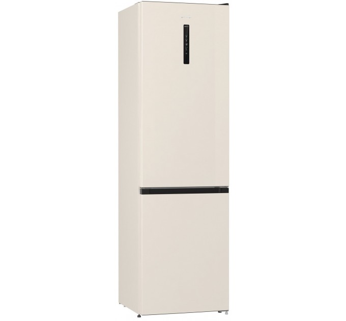 Холодильник з нижн. мороз. камерою Gorenje NRK6202AC4, 200х60х60см, 2 двері, 235( 96)л, А+, NoFrost+ , AdaptTech, Зона св-ті, LED Диспл зовнішній, ,бежевий