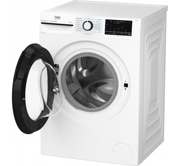 Стиральная машина Beko фронтальная, 8кг, 1400, A+++, 55см, дисплей, инвертор, пар, белый