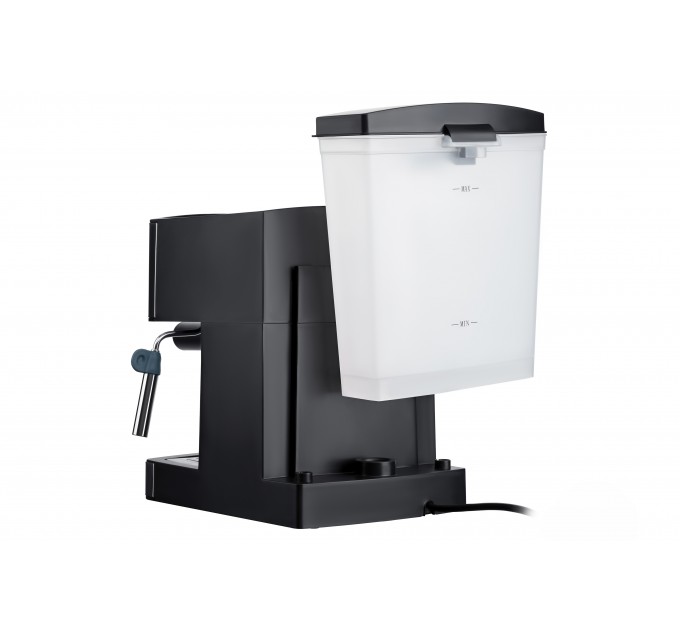 Кофеварка ARDESTO рожковая Steel Collection 1.6л, молотый, ручной капучинатор, серебристо-черный