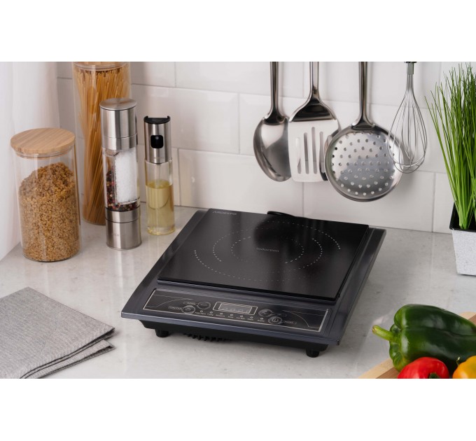 Плитка настольная ARDESTO индукционная, конф. - 1 на 2кВт, управл. - сенсорное, таймер, черный