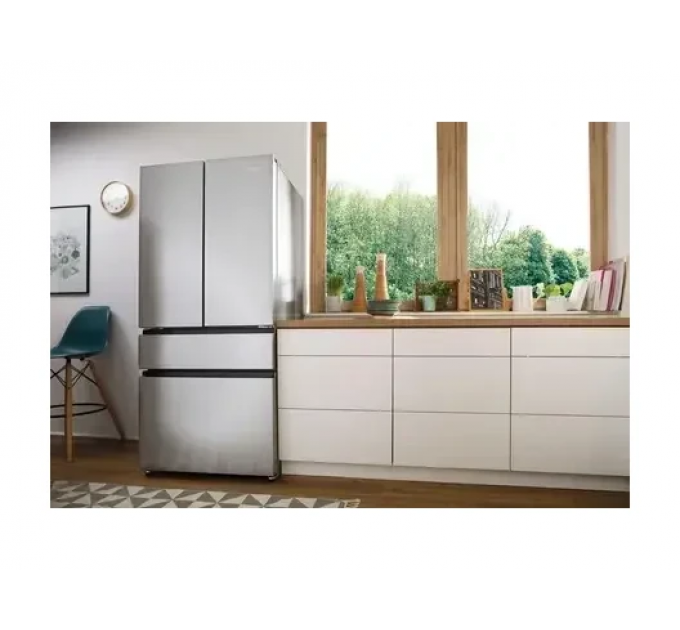 Холодильник SBS Gorenje, франц. дверцы, 182x80x71см, 2 дв., Х- 302л, М- 178л, A+, NF+, Инвертор, Дисплей, Серый