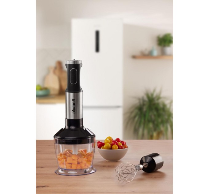 Блендер Gorenje погружной 1000Вт, 3в1, чаша-600мл, нерж