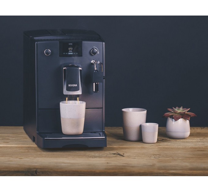 Кофемашина Nivona CafeRomatica 2.2л, зерно + молоко, авторецептов - 5, черный