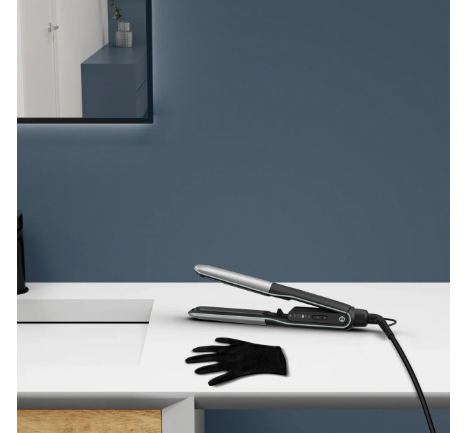 Випрямитель Rowenta Thermostyle, темп.режимов-5, 150-230С, дисплей, ионизация, керамика, титан, черно-серый