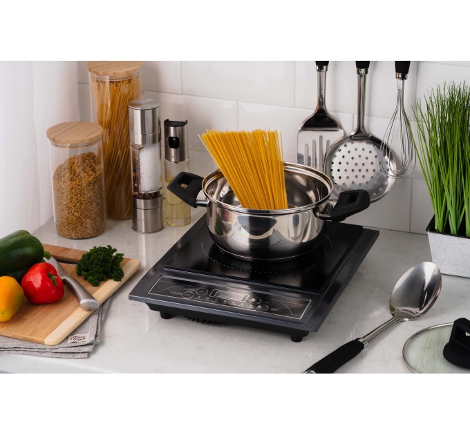 Плитка настольная ARDESTO индукционная, конф. - 1 на 2кВт, управл. - сенсорное, таймер, черный