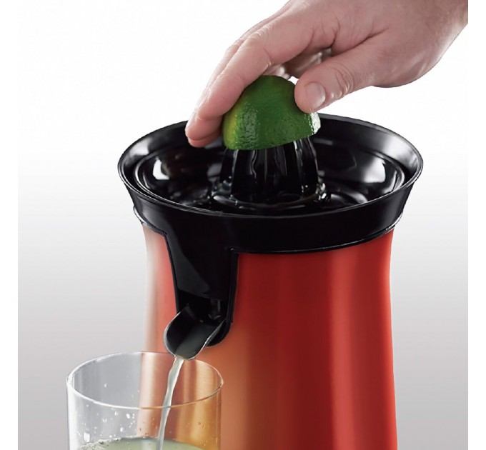 Соковыжималка Russell Hobbs Colours Plus цитрус-пресс 600Вт, 2 насадки в комплекте, пластик, крассный