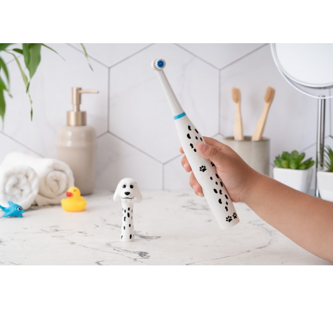 Щетка зубная электр. ARDESTO, ETB-003DOG для детей , 8.8т. колеб/мин, насадок-3, IPX6, белый