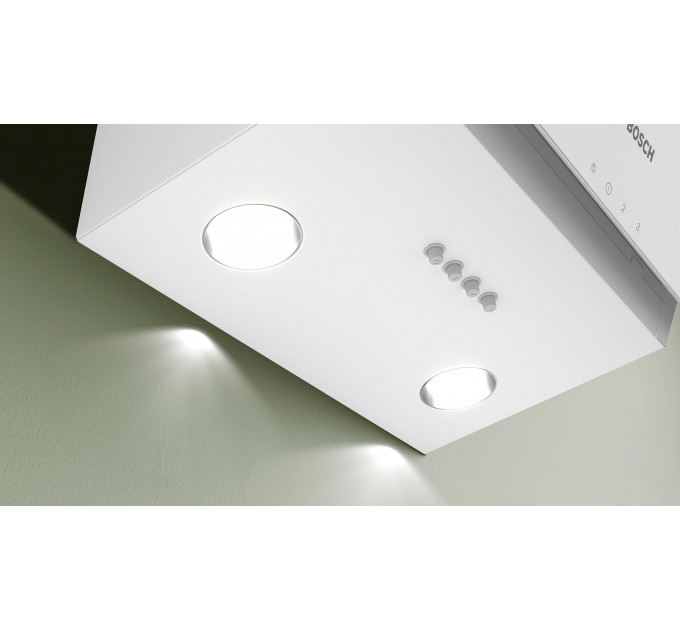 Вытяжка Bosch наклонная, 60см, 360м.куб/ч, белый