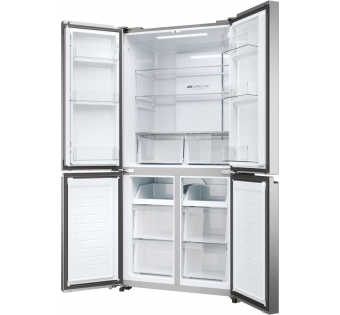 Холодильник Haier многодверный, 181.5x83.3х65, холод.отд.-311л, мороз.отд.-156л, 4дв., А+, NF, инв., дисплей, нерж