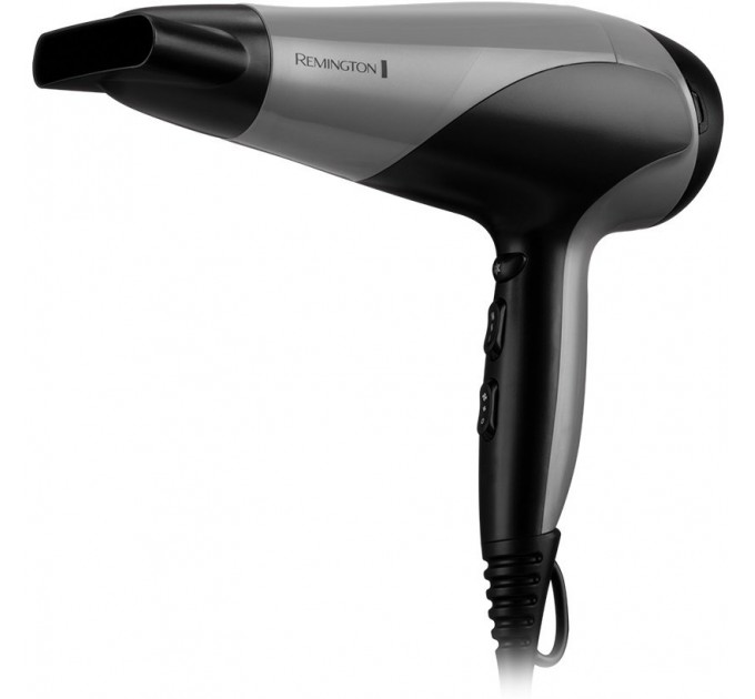 Фен Remington Ionic Dry, 2200Вт, режимов-3, дифузор,турмалиновая иониз-я, хол. обдув, серо-черный