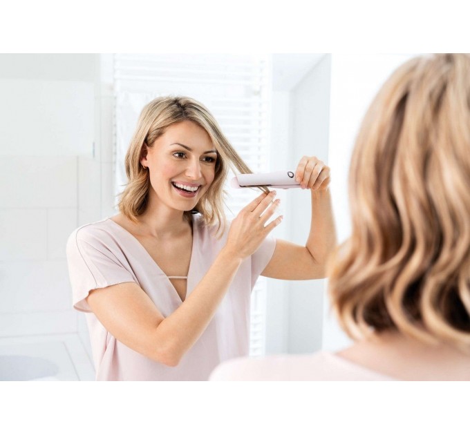 Випрямляч Beurer, безпровідний, mini-USB, 25Вт, темп.режимів-3, >200С, заряд на 20хв, кераміка, турмалін, рожевий