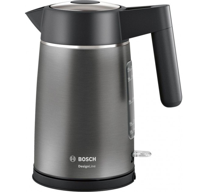 Электрочайник Bosch 1.7л, металл, серый