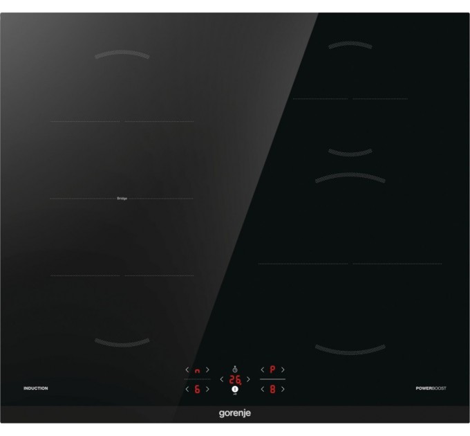 Варочная поверхность Gorenje Iиндукционная, 60см, Bridge, TouchControl, черный