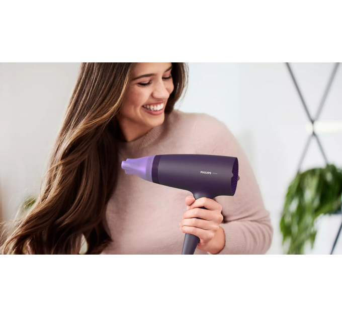 Фен Philips 3000 Series, 2100Вт, режимов-3, хол. обдув, лиловый