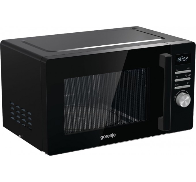 Мікрохвильова піч Gorenje, 23л, електр. керув., 800Вт, гриль, дисплей, чорний
