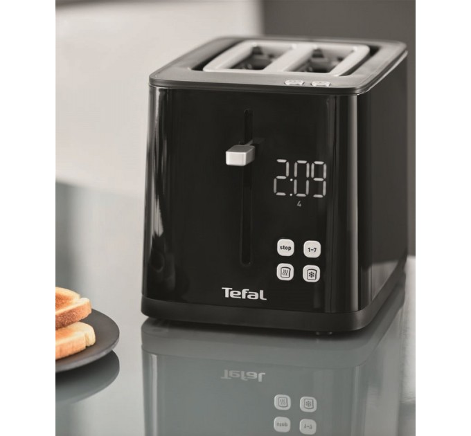 Тостер Tefal Digital 850Вт, LED дисплей, пластик, чорний