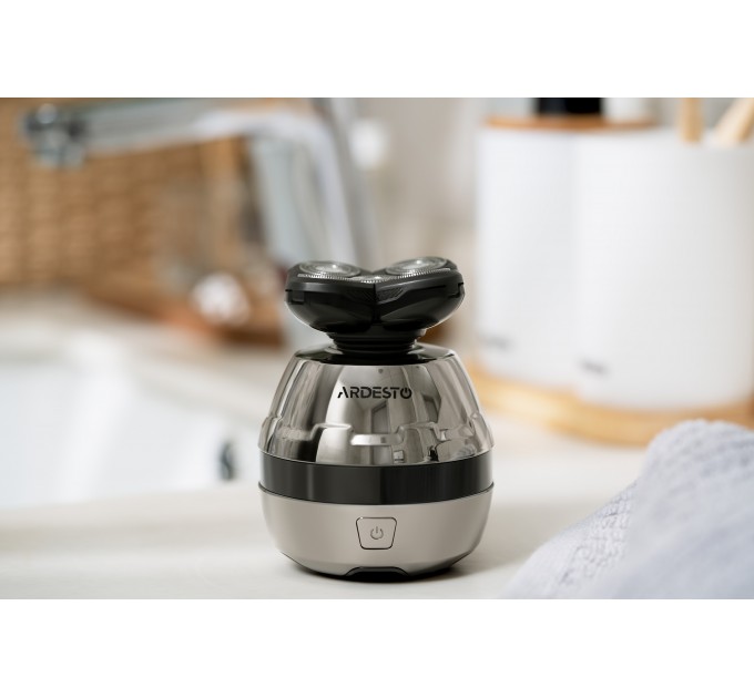 Бритва электр. для головы и тела ARDESTO SHR-5WPR, роторная, бритв.головок-5, Li-Ion, сух.+влажн., бронзовый