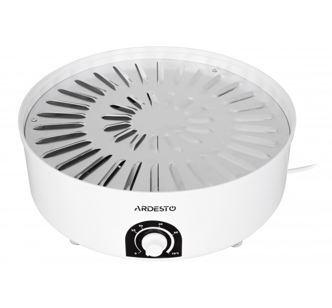 Сушка для продуктов ARDESTO FDB-5385, 520Вт, поддонов -5x4см, диаметр-38,5см, макс-70°С, рег.темп, пластик, белый