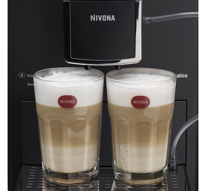 Кофемашина Nivona CafeRomatica 2.2л, зерно + молоко, авторецептов - 5, черный