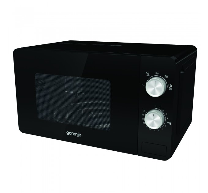Мікрохвильова піч Gorenje, 20л, мех. керув., 800Вт, чорний