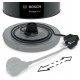 Электрочайник Bosch 1.7л, металл, черный