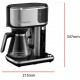 Кавоварка Russell Hobbs крапельна Attentiv Coffee Bar 1.5л, мелена, LED-дисплей, чорно-метал