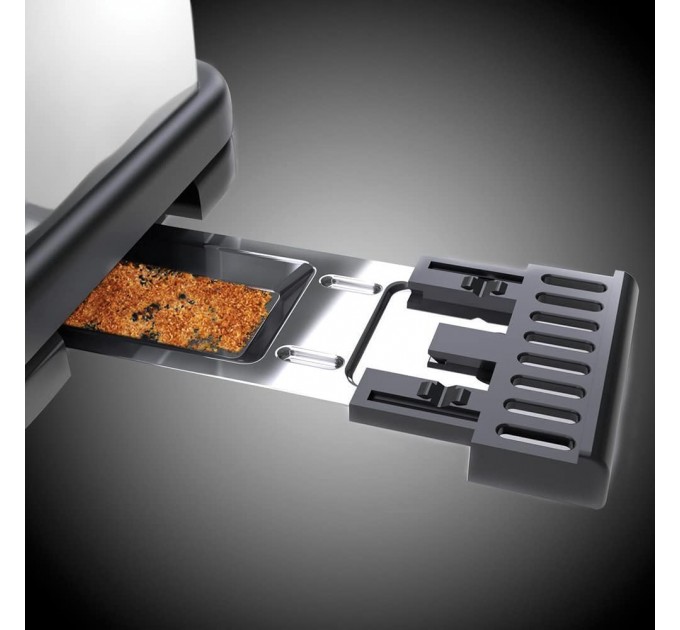 Тостер Russell Hobbs Classic 1100Вт, длинные слоты, металл, красный