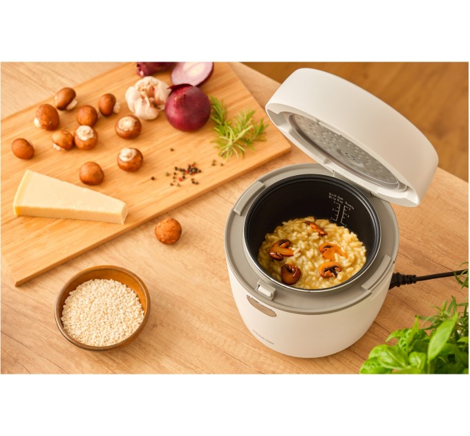 Рисоварка Sencor 350Вт, чаша-0.6л, сенсорне керування, 8 програм, нерж. сталь, пластик, білий