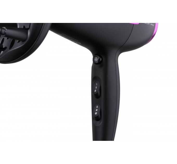 Фен ARDESTO Violet PRO HD-Y221PRO / 1750-2100Вт/2 скорости/ 3 темп.режима/диффузор/черный