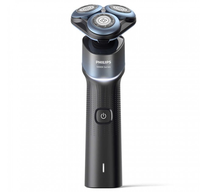 Бритва електр. Philips роторна Series 5000X, 4.5Вт, бритв.головок-3, Li-Ion, сух.+волог., чорно-синій