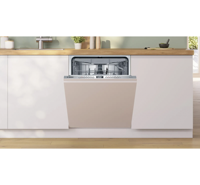 Посудомоечная машина Bosch встраиваемая, 14компл., A, 60см, дисплей, 3я корзина, белый