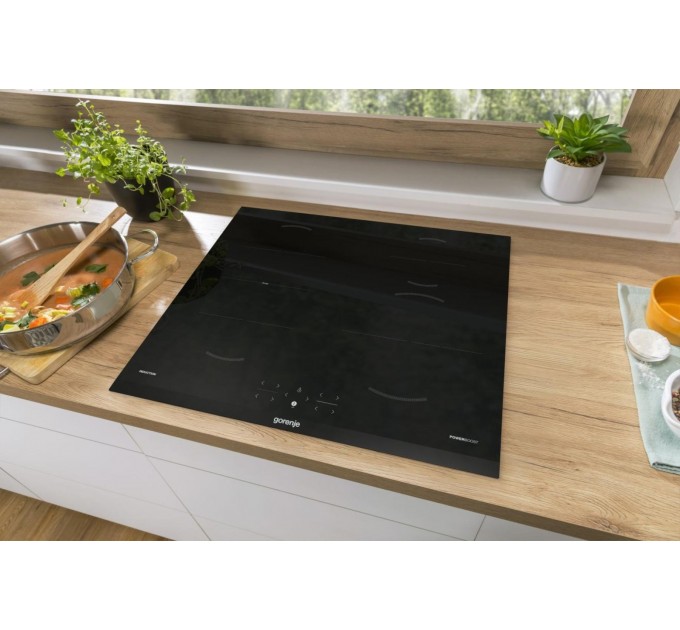 Варочная поверхность Gorenje Iиндукционная, 60см, Bridge, TouchControl, черный