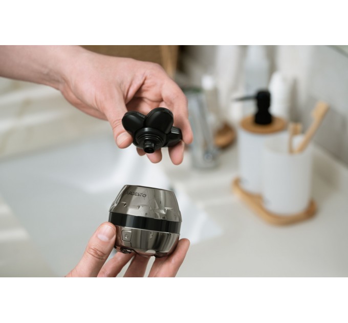 Бритва электр. для головы и тела ARDESTO SHR-5WPR, роторная, бритв.головок-5, Li-Ion, сух.+влажн., бронзовый