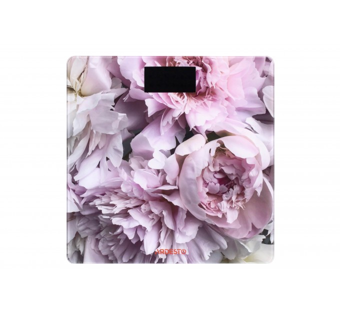 Ваги ARDESTO підлогові Peonies, 150кг, AAAx2 в комплекті, скло, багатокольорові