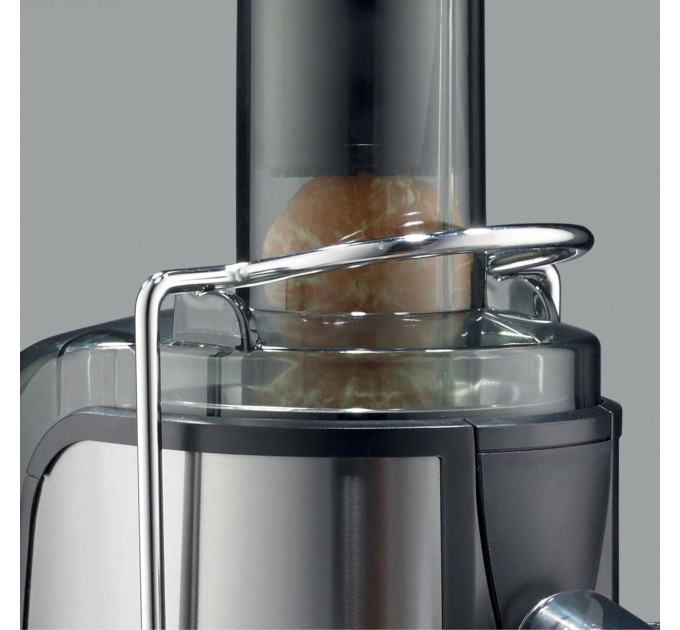 Соковыжималка Gorenje центробежная 800Вт, чаша-1.1л, жмых-1.5л, желоб на целое яблоко, пластик/металл, черный