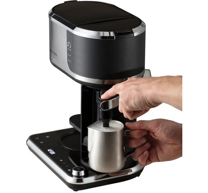 Кавоварка Russell Hobbs крапельна Attentiv Coffee Bar 1.5л, мелена, LED-дисплей, чорно-метал