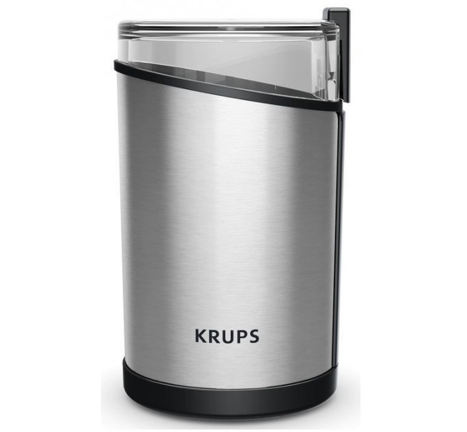 Кофемолка Krups роторная 200Вт, объем зерен-85г, пластик/металл, черный