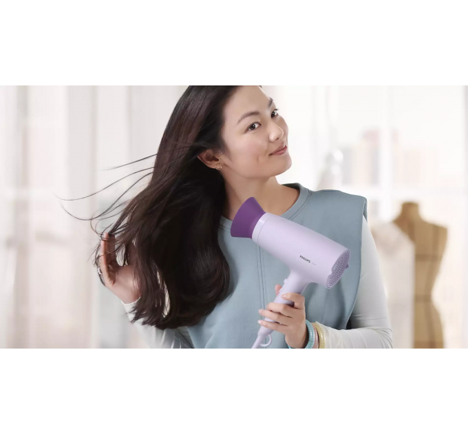 Фен Philips 3000 Series, 2100Вт, режимов-3, хол. обдув, лиловый