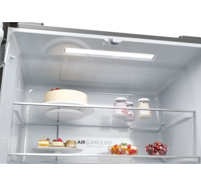 Холодильник Haier многодверный, 181.5x83.3х65, холод.отд.-311л, мороз.отд.-156л, 4дв., А+, NF, инв., дисплей, нерж